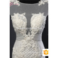 Alibaba Sexy See Through Embroided Lace Wedding Dress Bridal With Long Train